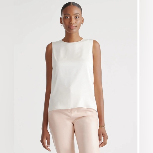 Quince Tops - NWT Quince Washable Stretch Silk Shell